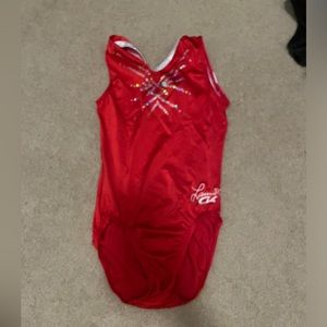 gk elite girls gymnastics laurie hernandez leotard size adult extra small